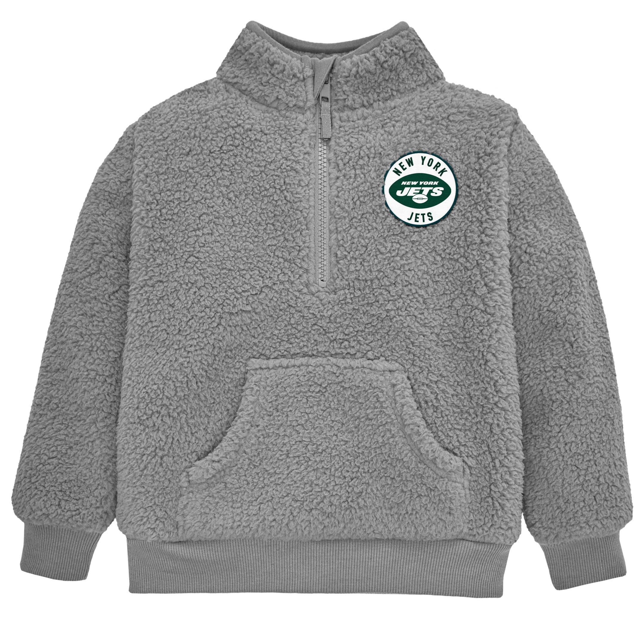 Infant & Toddler Boys Jets 1/4 Zip Sherpa Top