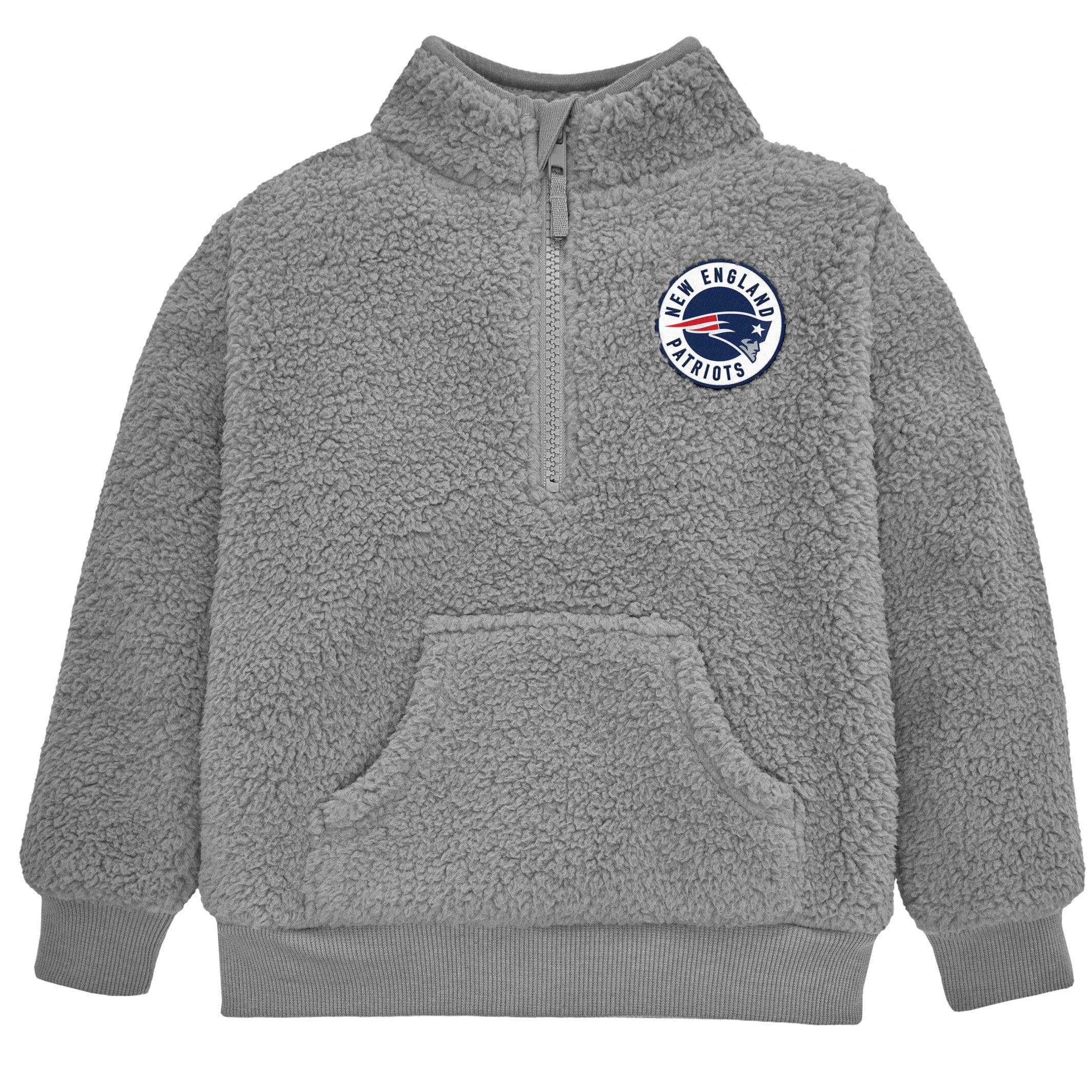 Infant & Toddler Boys Patriots 1/4 Zip Sherpa Top