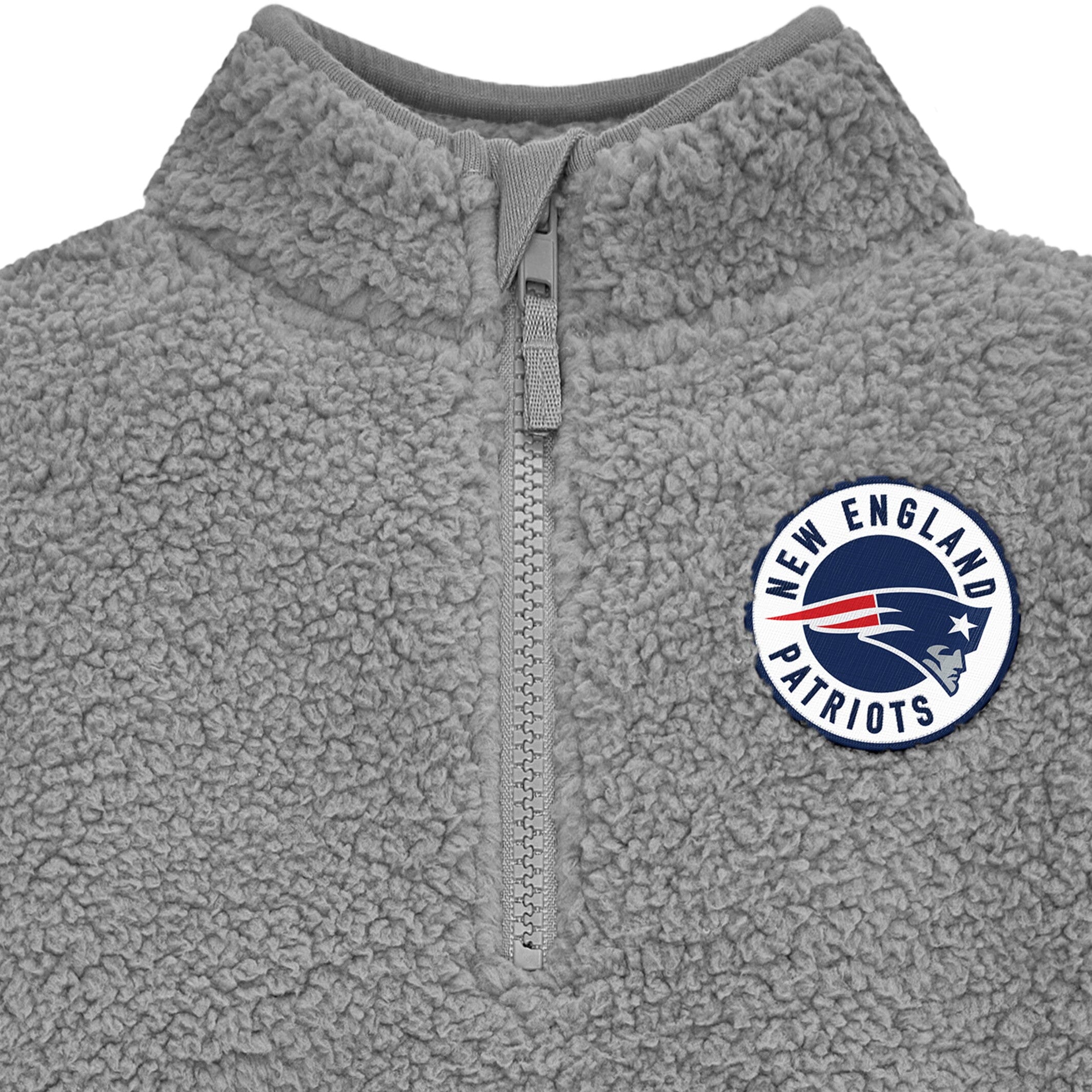 Infant & Toddler Boys Patriots 1/4 Zip Sherpa Top