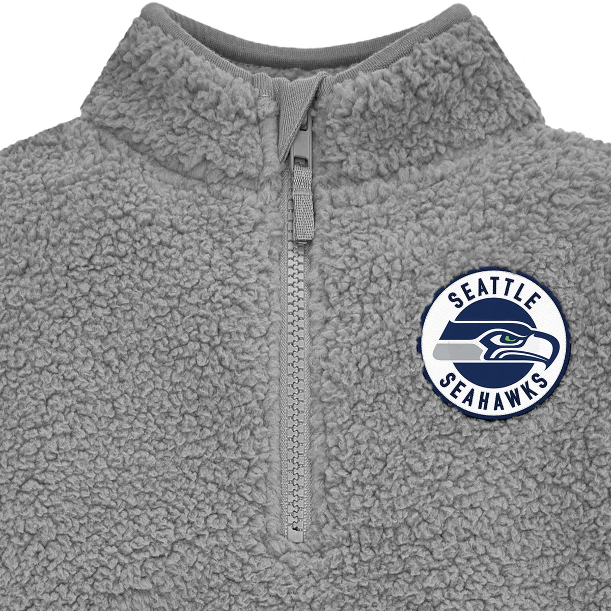 Infant & Toddler Boys Seahawks 1/4 Zip Sherpa Top