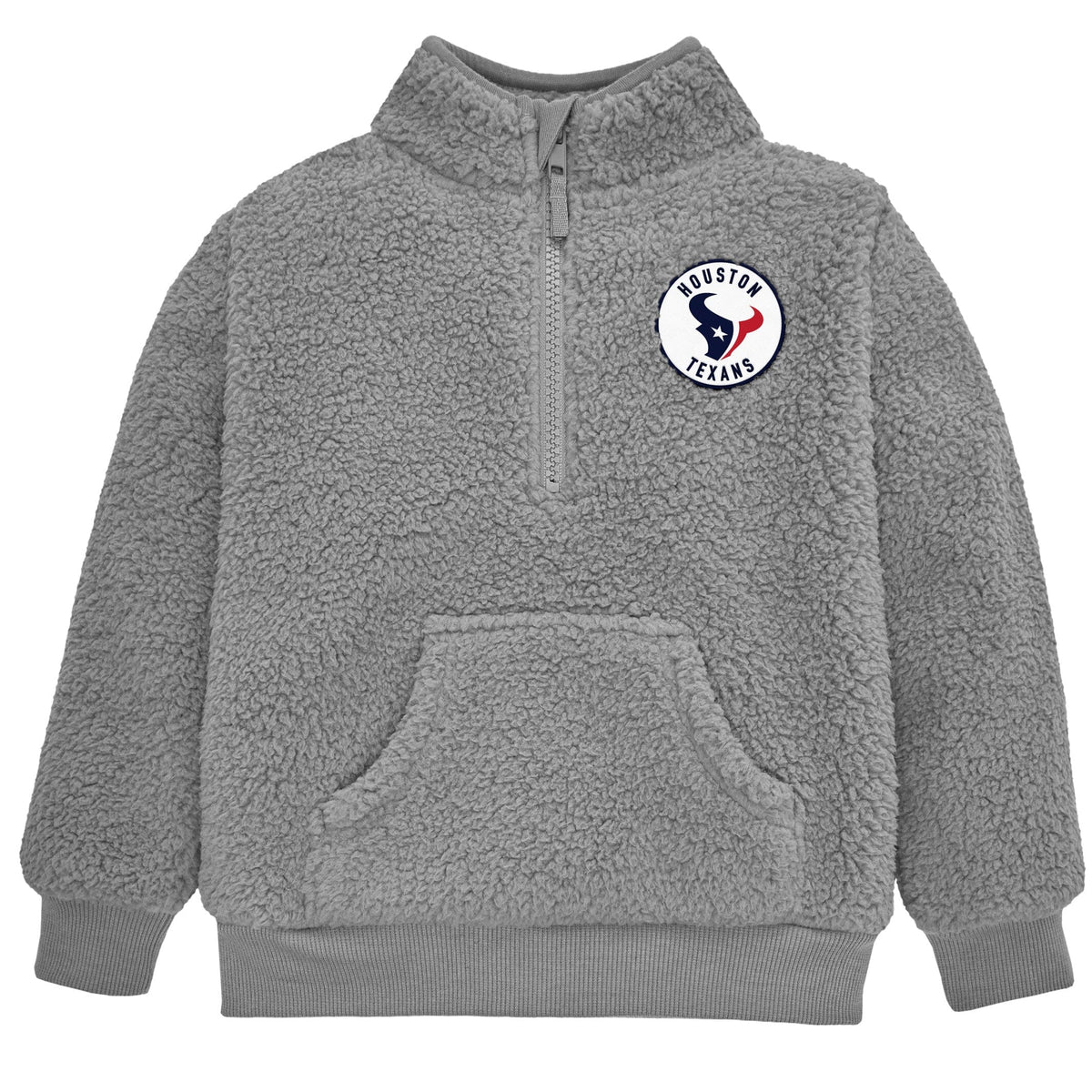 Infant & Toddler Boys Texans 1/4 Zip Sherpa Top
