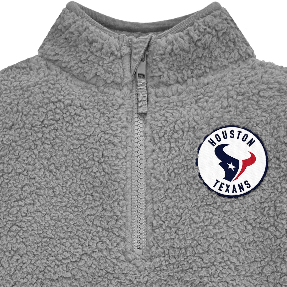 Infant & Toddler Boys Texans 1/4 Zip Sherpa Top