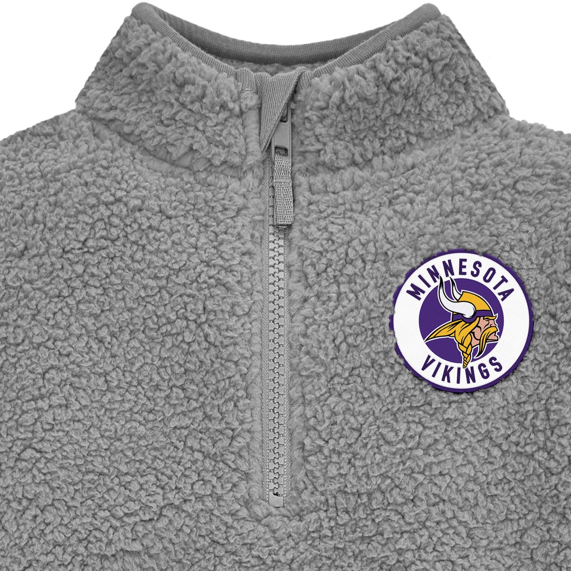 Infant & Toddler Boys Vikings 1/4 Zip Sherpa Top