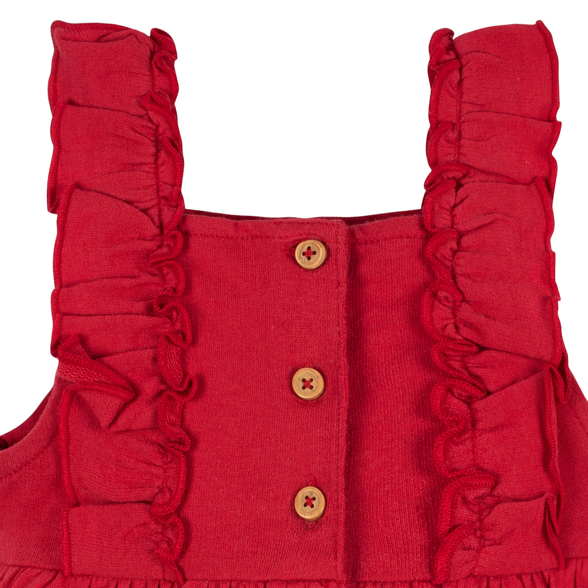 2-Piece Baby Girls Red Holly Berries Jumper & Top Set