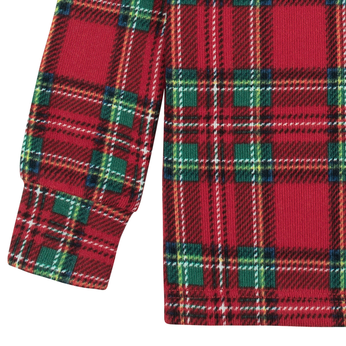 2-Piece Infant and Toddler Neutral Stewart Plaid Snug Fit Pajama Set