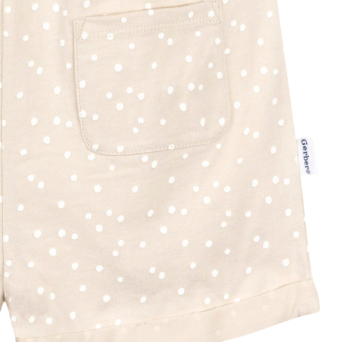 2-Piece Infant and Toddler Girls Rose Pink/Dots Romper