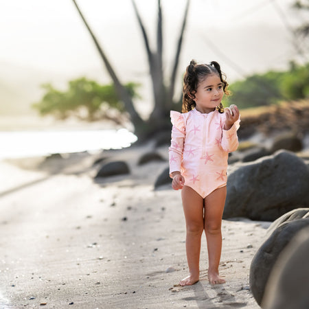 Baby Girls UPF 50+ Starfish Rash Guard