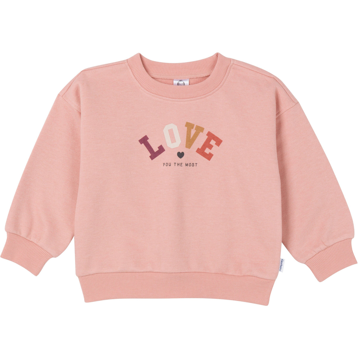 2-Piece Baby & Toddler Girls Peach Fleece Set