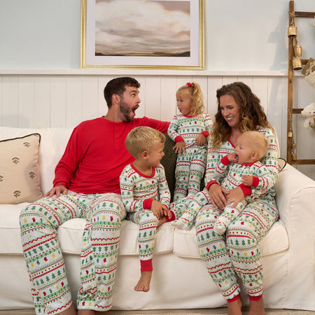 2-Piece Women's Oh What Fun Fair Isle Hacci Pajama Set