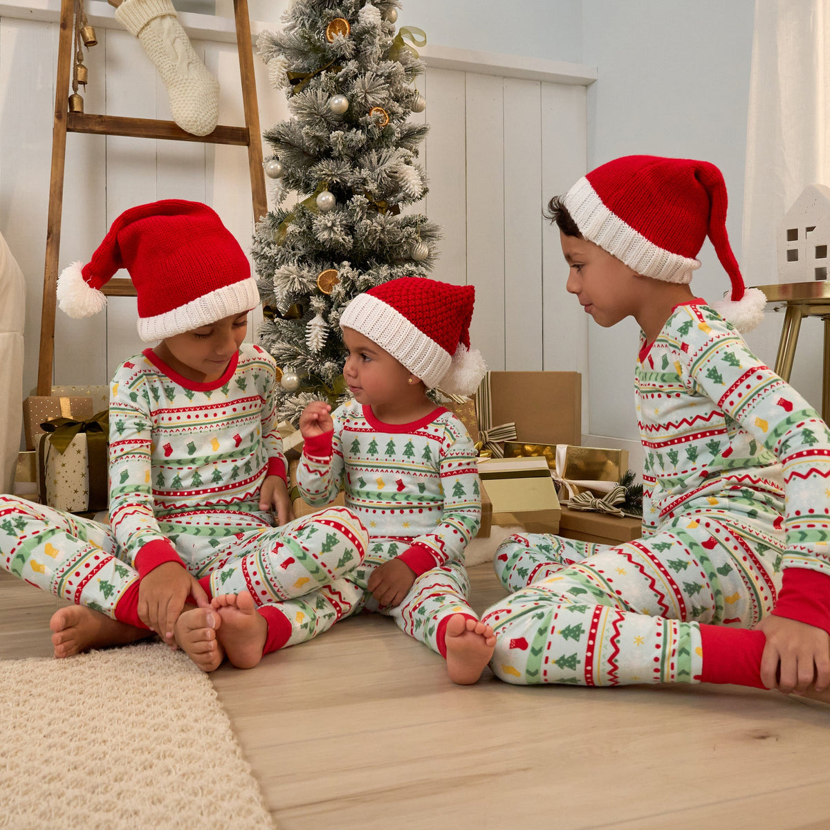 2-Piece Infant & Toddler Neutral Oh What Fun Fair Isle Hacci Snug Fit Pajama Set sleepwear Gerber® 