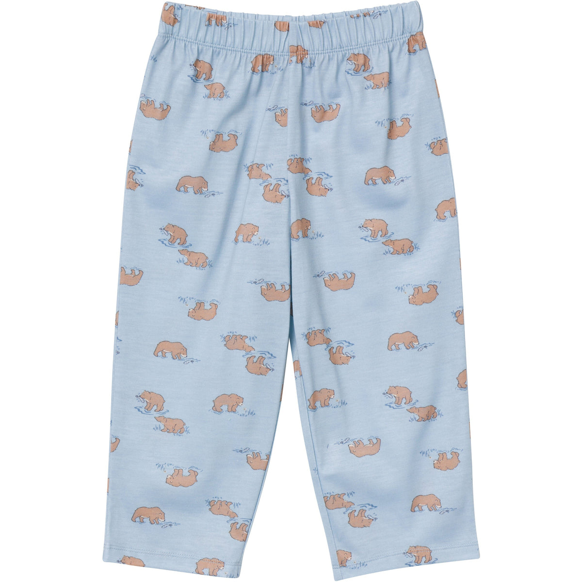 3-Piece Toddler Boys Bear T-Shirt, Shorts & Pants Pajama Set