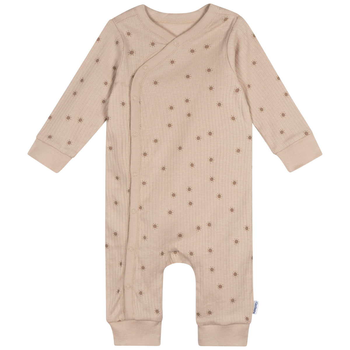 3-Piece Neutral Safari Footless Pajamas, Swaddle, and Cap Bundle Bundle Gerber Childrenswear 