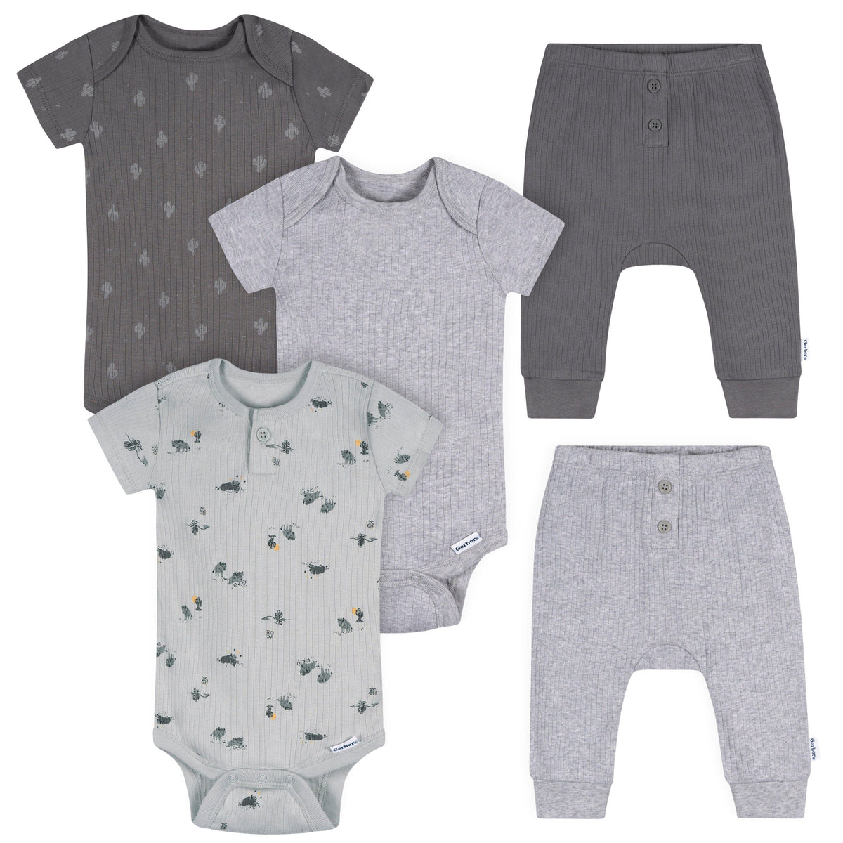 2-Piece Baby Boys Wild Buffalo Trail Bodysuits & Pants Set Outfits & Sets Gerber® 