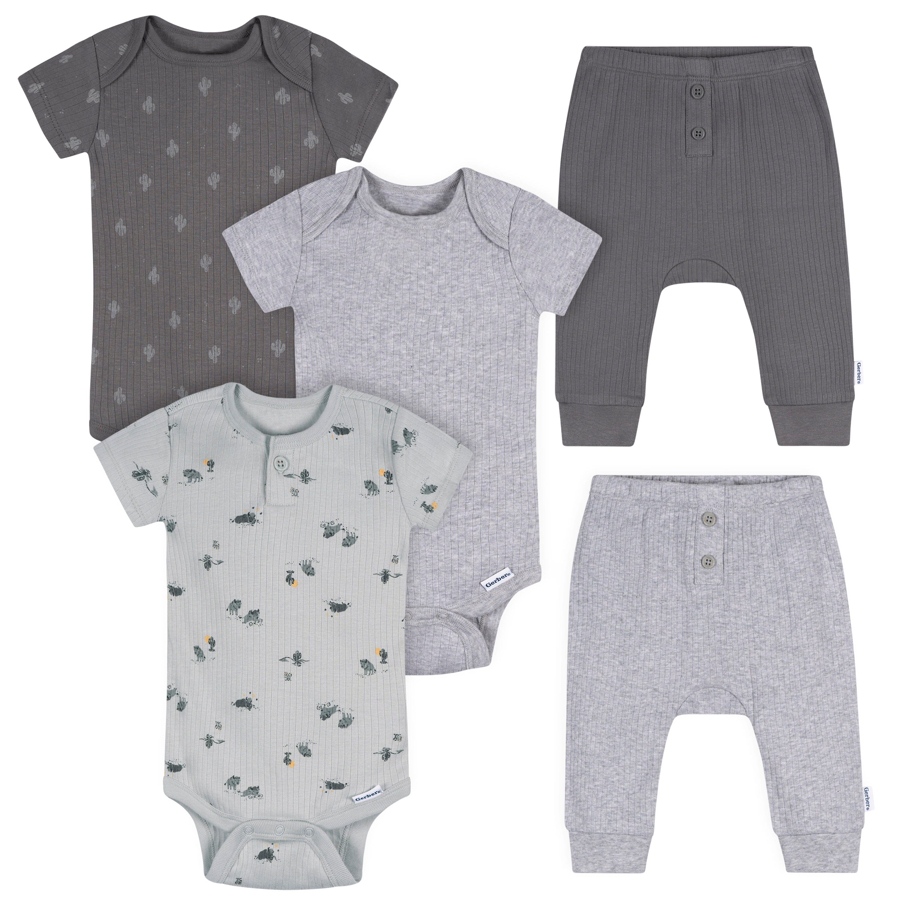 2-Piece Baby Boys Wild Buffalo Trail Bodysuits & Pants Set Outfits & Sets Gerber® 