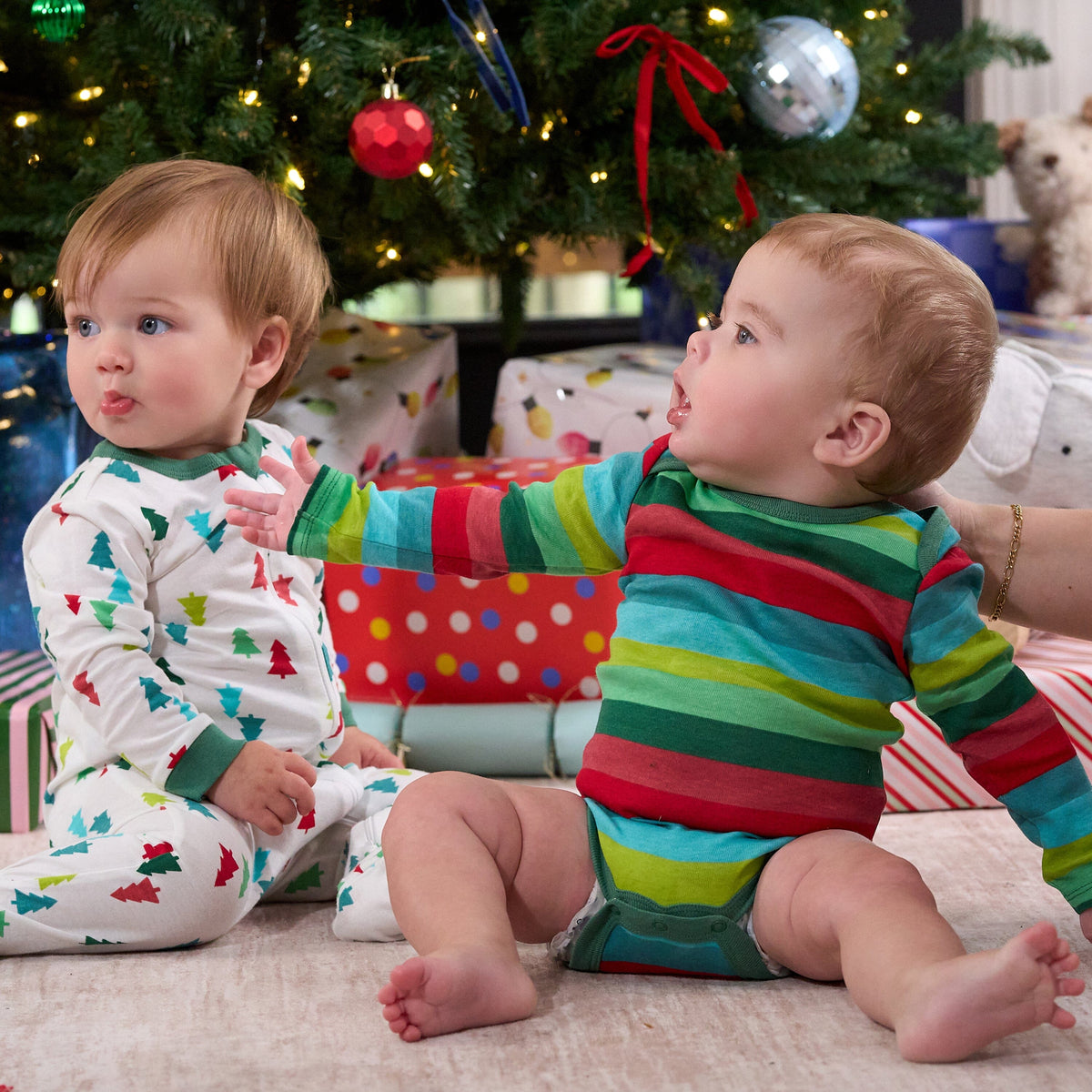 3-Pack Baby Neutral Joyful Stripe Long Sleeve Onesies® Bodysuits onesies Gerber® 