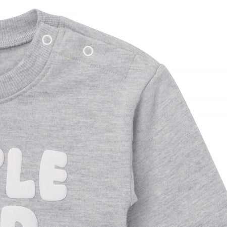 Baby Neutral Little and Loud Sweatshirt Bubble Romper