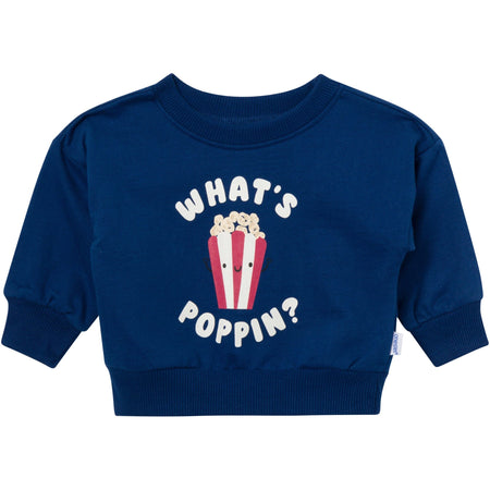 2-Piece Baby Boys What's Poppin Sweatshirt Set