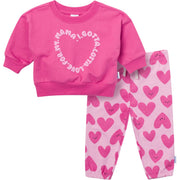 2-Piece Baby Girls Love Mama Sweatshirt Set outfits Gerber® 