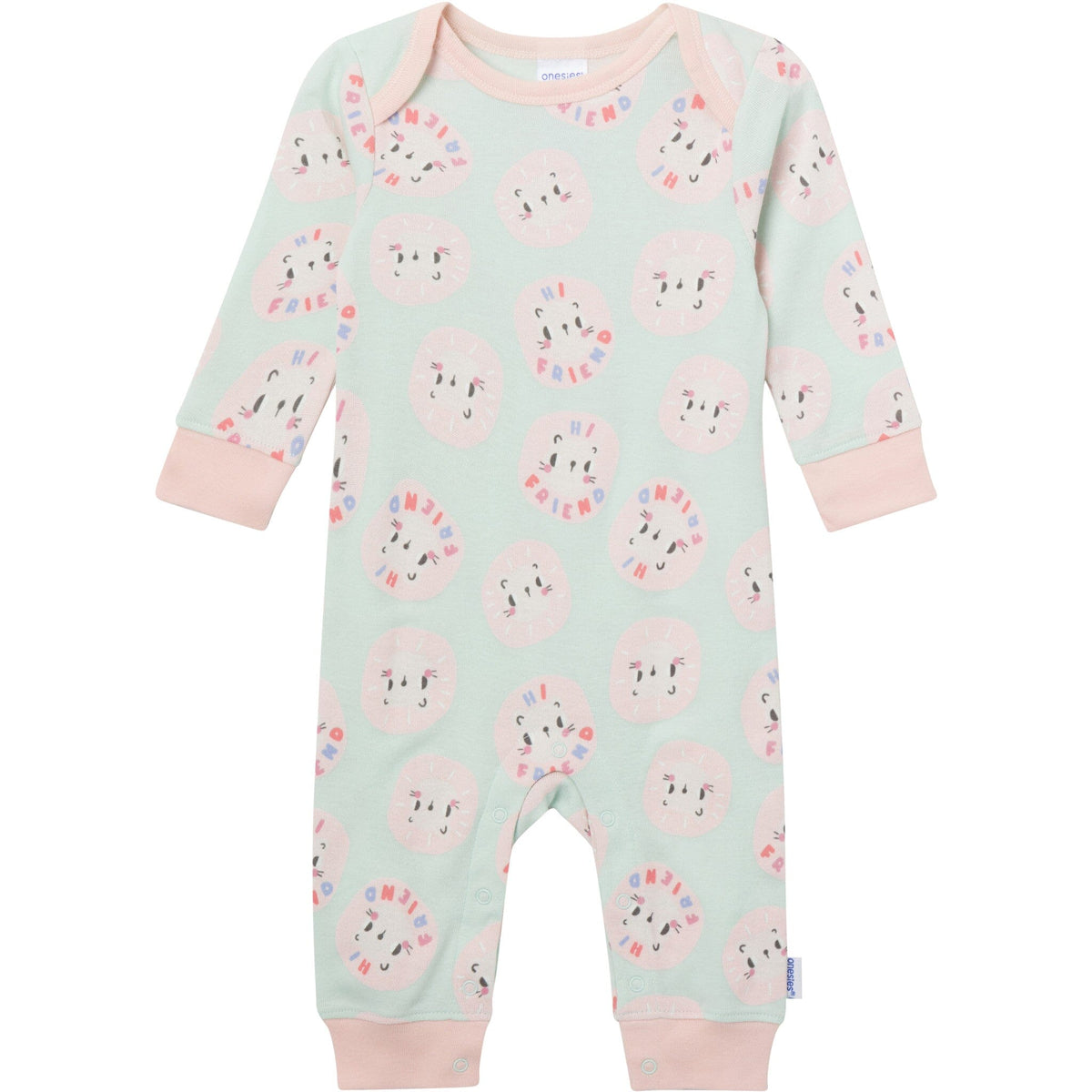 3-Pack Baby Girls Good Vibes Lap Shoulder Footless Pajamas sleepwear Gerber® 