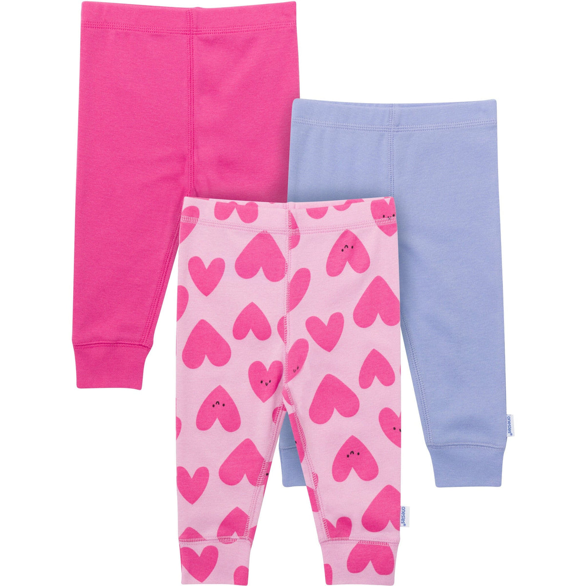 3-Pack Baby Girls Hearts Active Pants Pants & Bottoms Gerber® 
