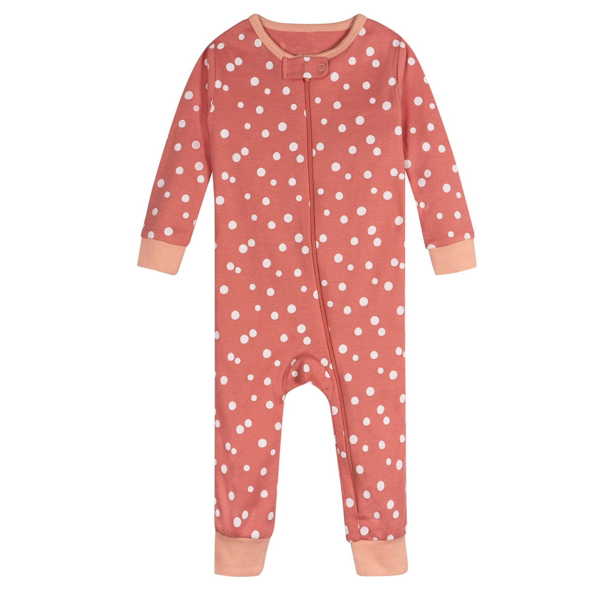 3-Pack Baby Girls Lemons Snug Fit Footed Pajamas