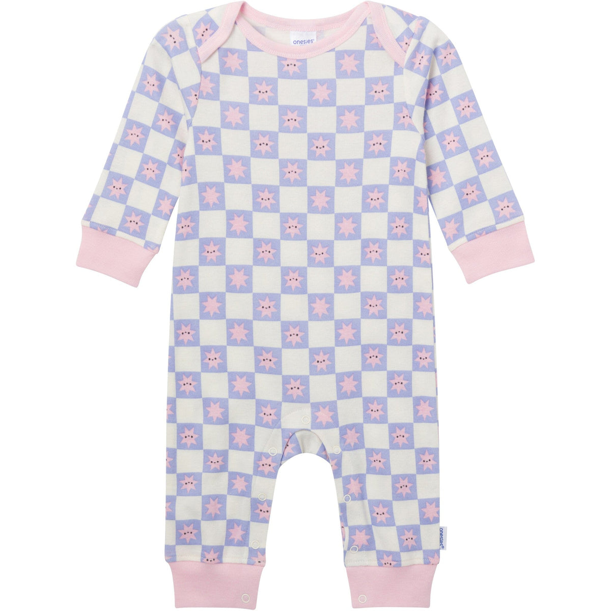 3-Pack Baby Girls Rainbows and Hearts Lap Shoulder Footless Pajamas sleepwear Gerber® 