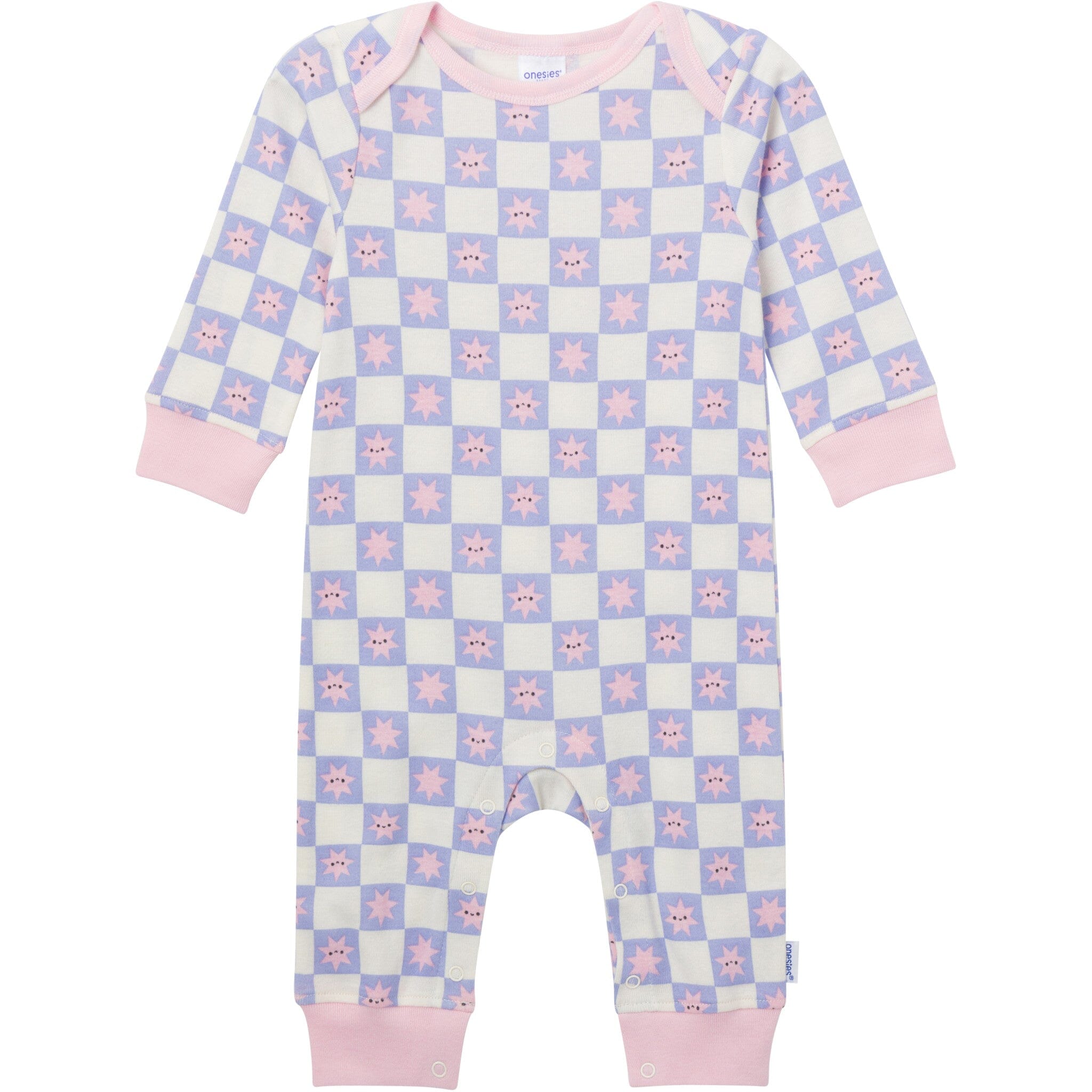 3-Pack Baby Girls Rainbows and Hearts Lap Shoulder Footless Pajamas sleepwear Gerber® 