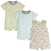 3-Pack Baby Neutral Hello Rompers rompers Onesies Brand 