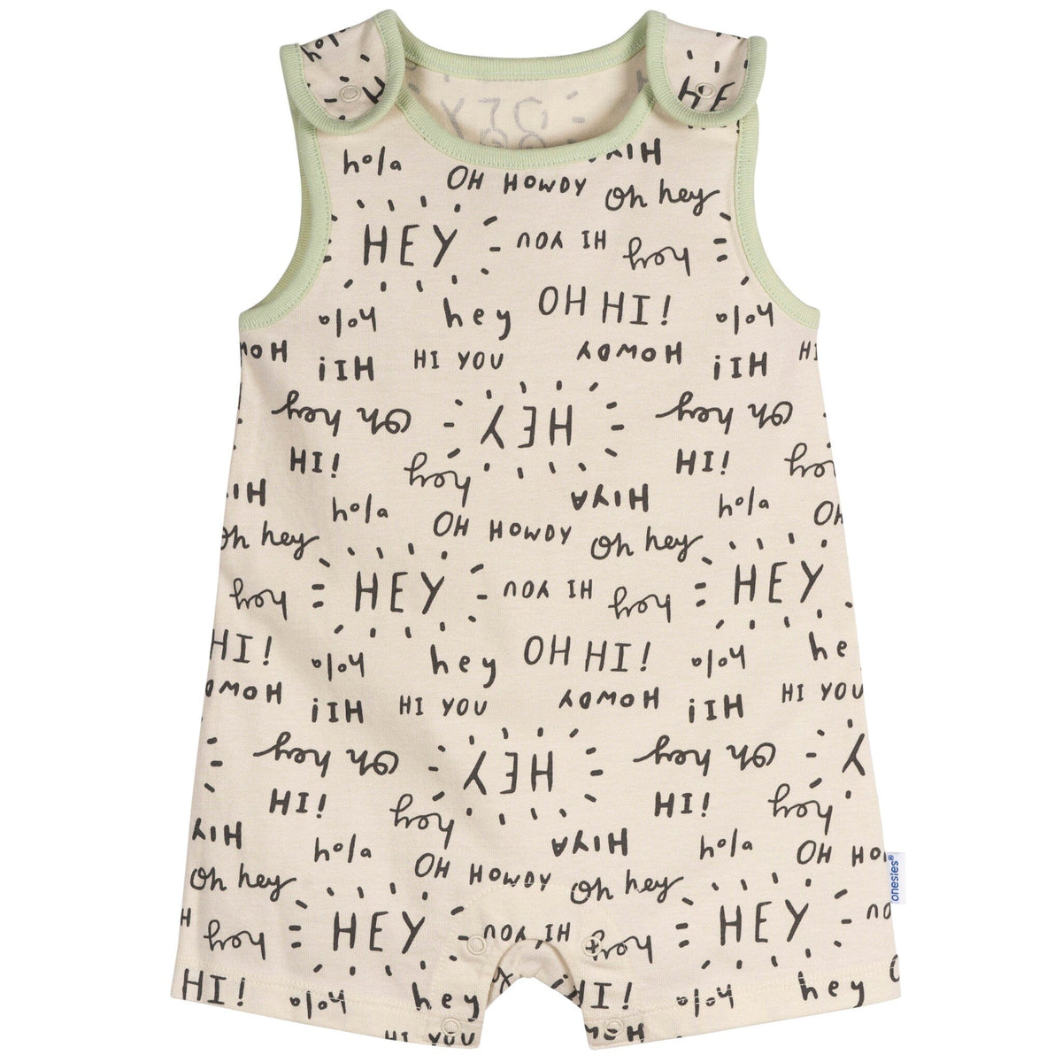 3-Pack Baby Neutral Hello Rompers rompers Onesies Brand 