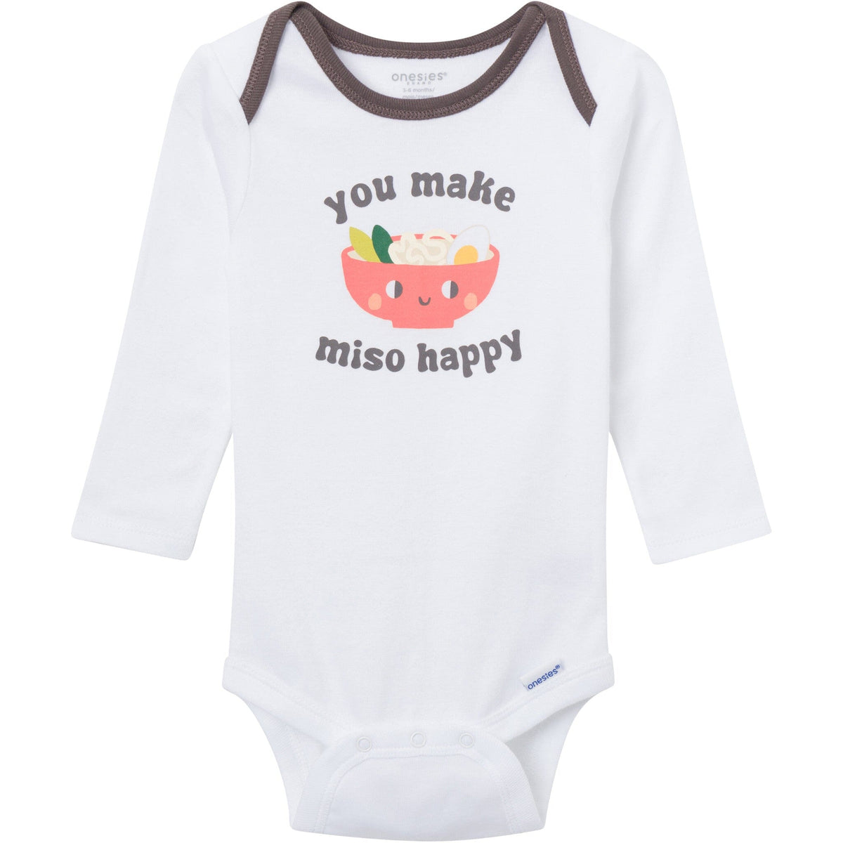 4-Piece Baby Neutral Miso Happy Onesies® Bodysuits and Pants outfits Gerber® 