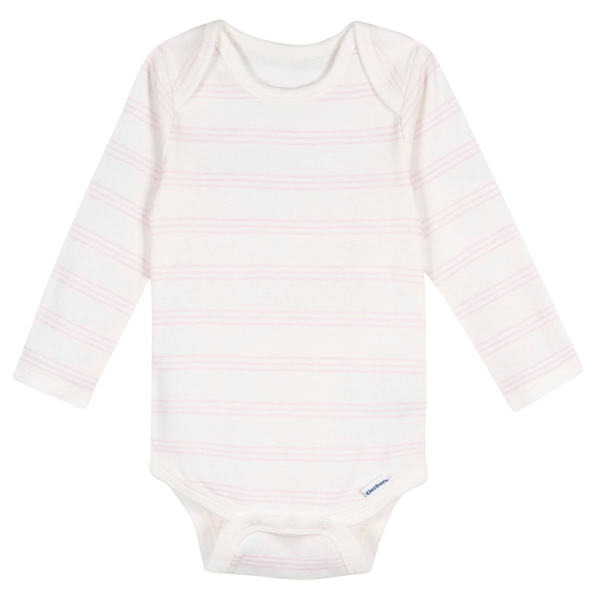 5-Pack Baby Girls Flowers Long Sleeve Bodysuits Onesies Bodysuits Gerber® 