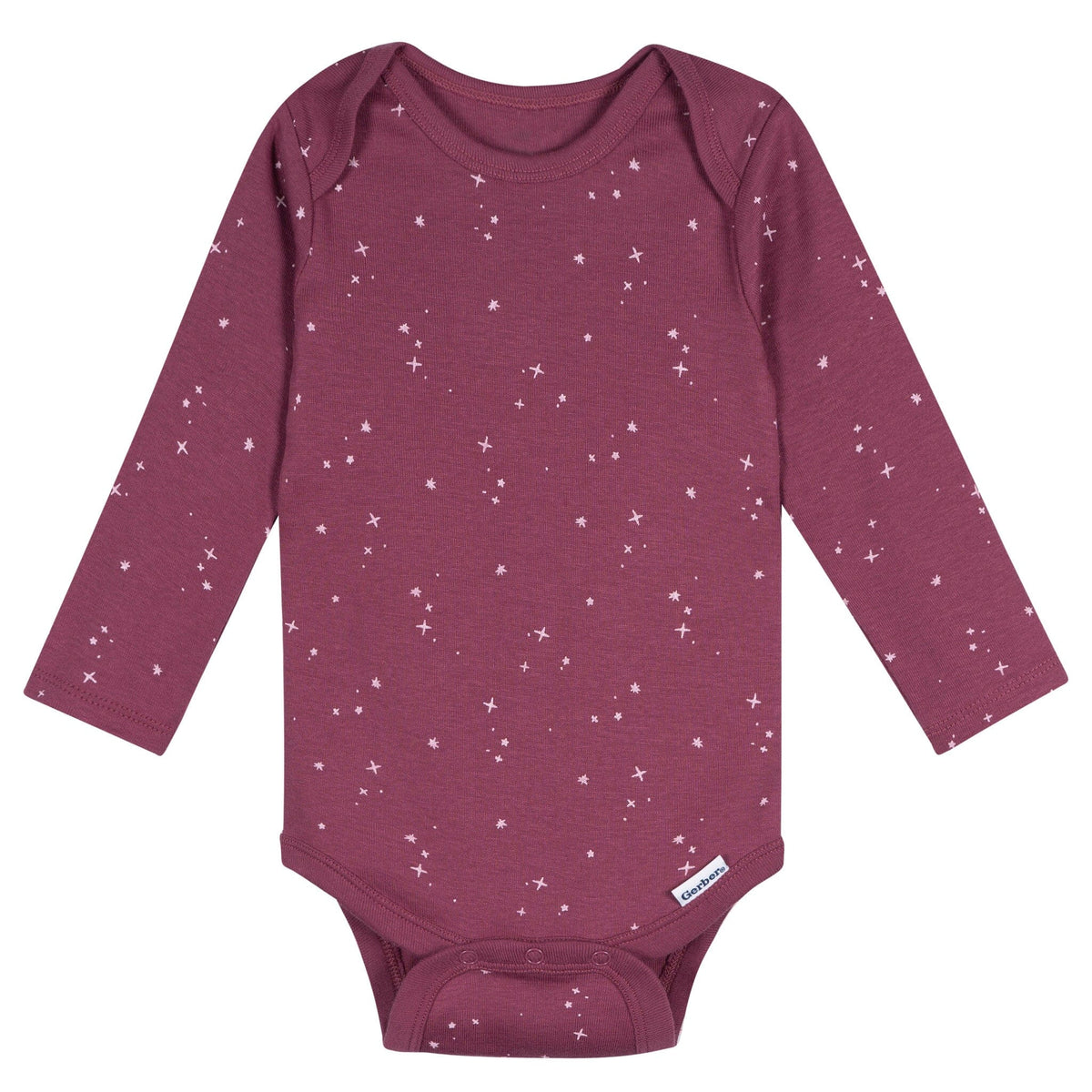 5-Pack Baby Girls Flowers Long Sleeve Bodysuits Onesies Bodysuits Gerber® 