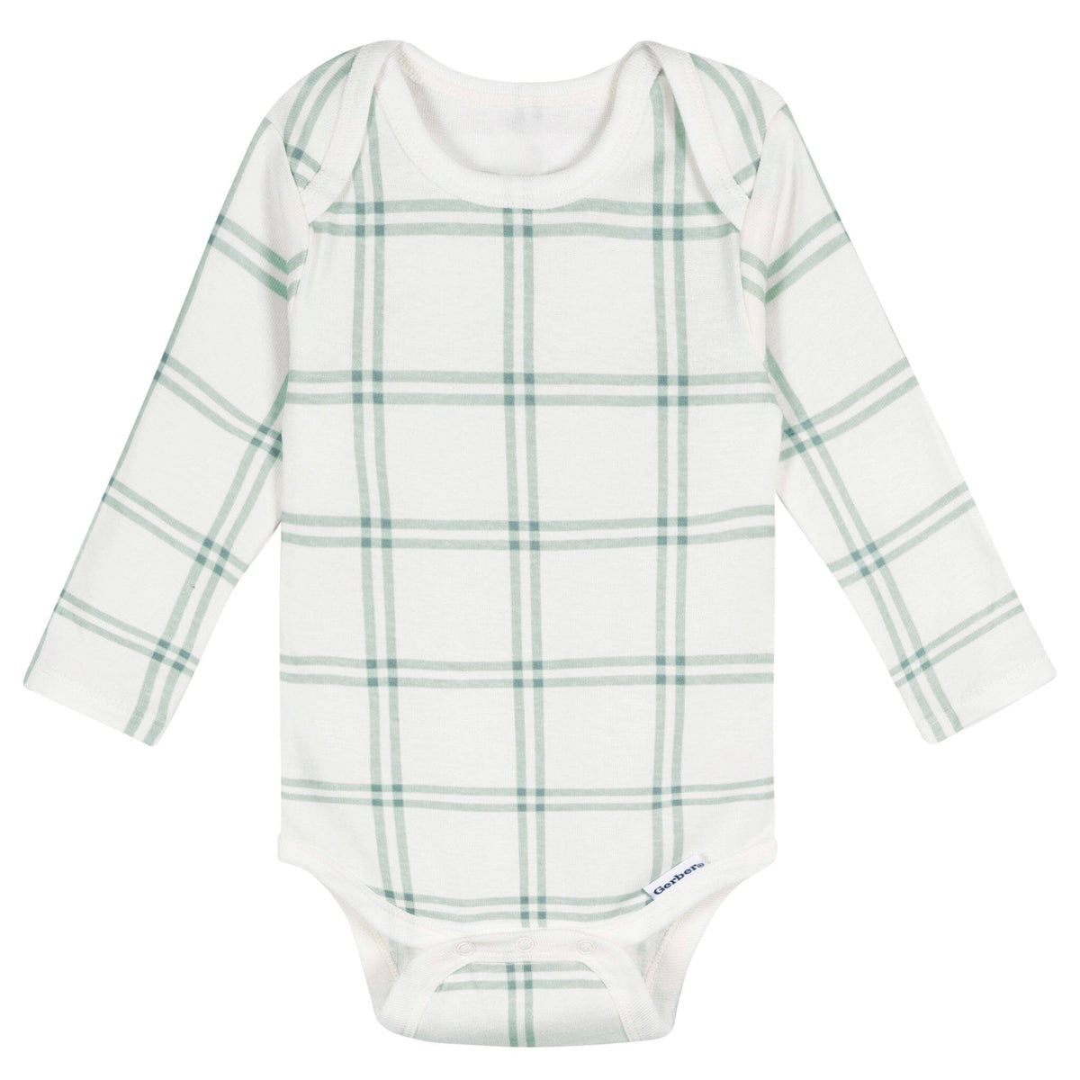 5-Pack Baby Neutral Green Heather Long Sleeve Bodysuits Onesies Bodysuits Gerber® 