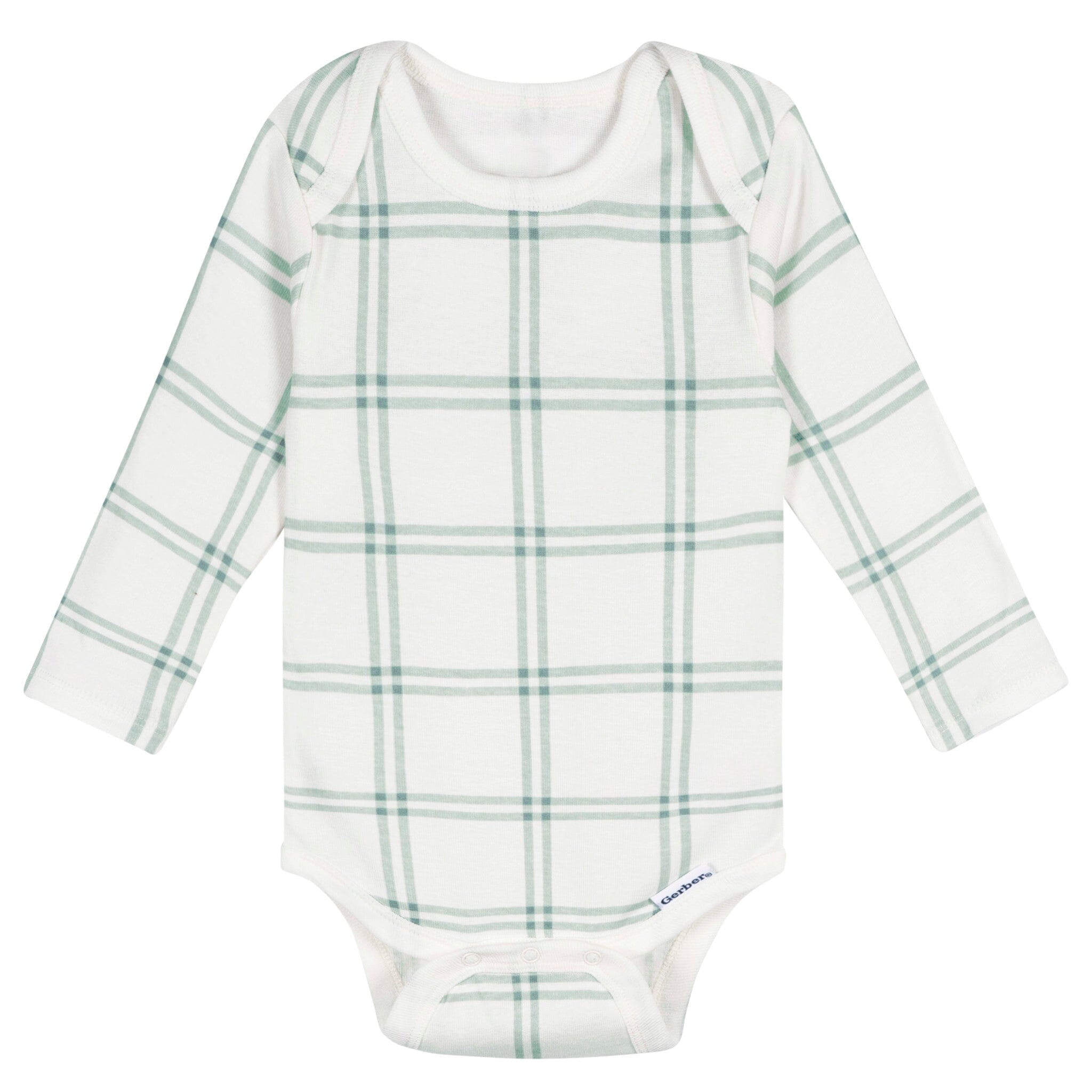 5-Pack Baby Neutral Green Heather Long Sleeve Bodysuits Onesies Bodysuits Gerber® 