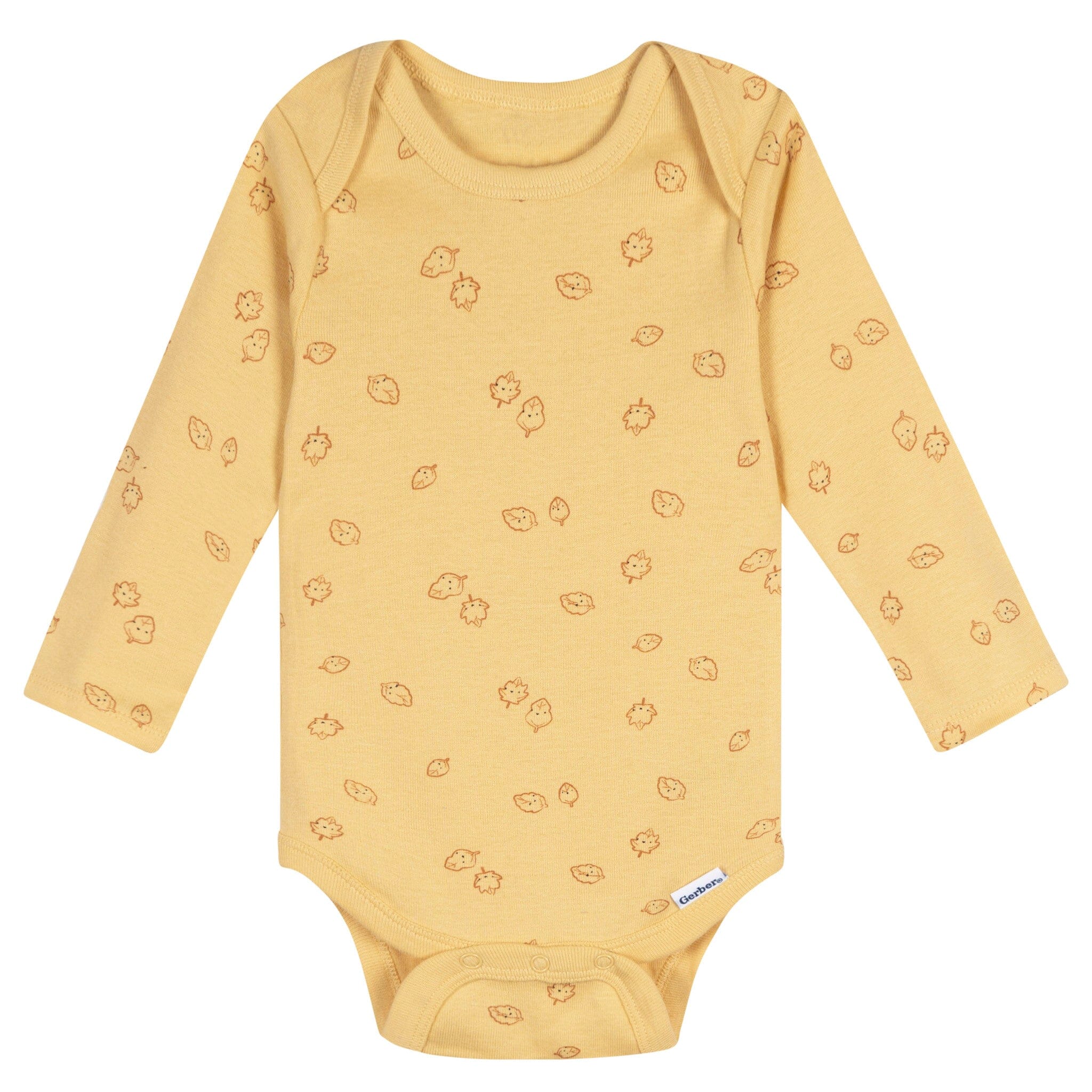 5-Pack Baby Neutral Green Heather Long Sleeve Bodysuits Onesies Bodysuits Gerber® 
