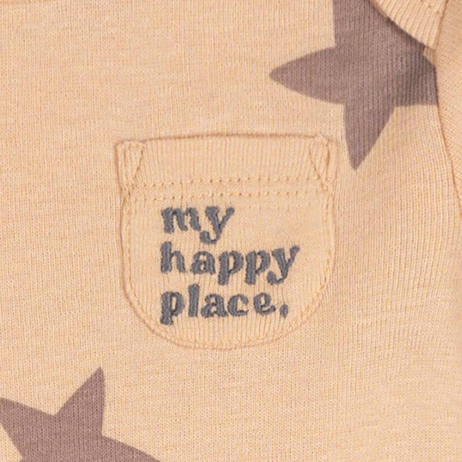 5-Pack Baby Neutral Tan Stars Long Sleeve Bodysuits Onesies Bodysuits Gerber® 
