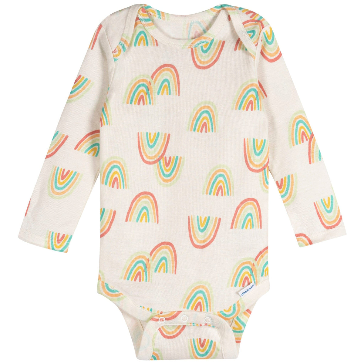 6-Pack Baby Girls Puppies Long Sleeve Onesies® Bodysuits