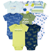 8-Pack Baby Boys Fun First Short Sleeve Onesies® Bodysuits onesies Onesies® Brand 
