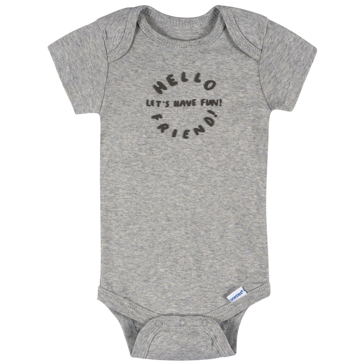 8-Pack Baby Boys Hello Friends Short Sleeve Onesies® Bodysuits onesies Onesies® Brand 
