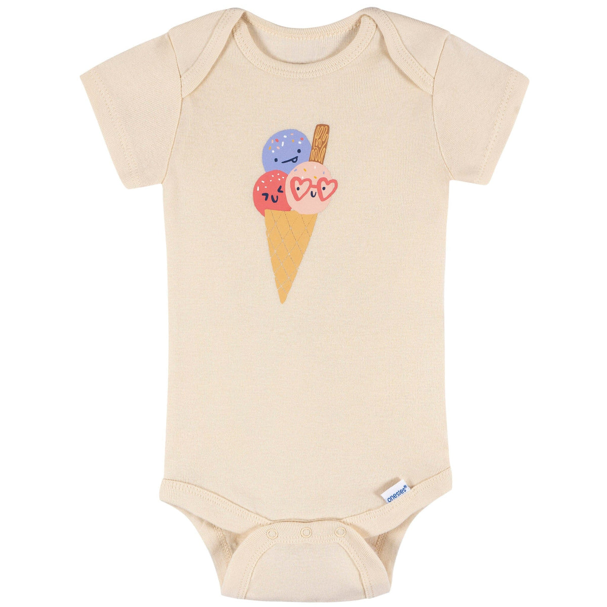 8-Pack Baby Girls Cool Snacks Short Sleeve Onesies® Bodysuits onesies Onesies® Brand 