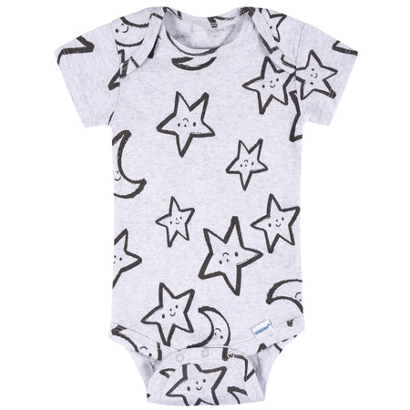 8-Pack Baby Neutral Awesome Stars Short Sleeve Onesies® Bodysuits