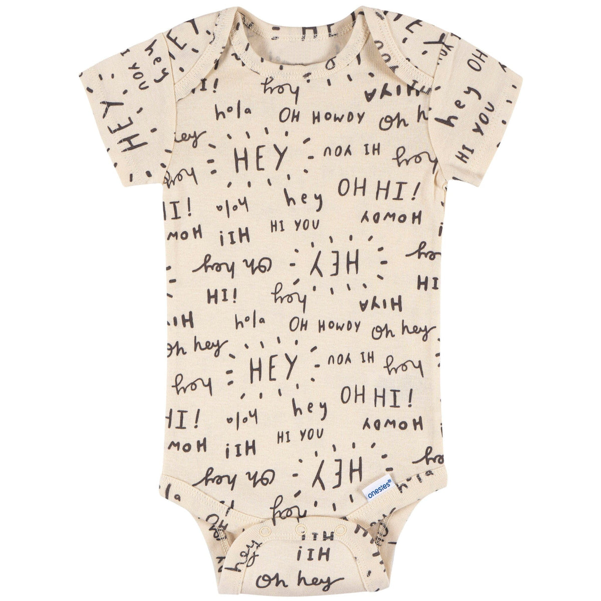 8-Pack Baby Neutral Hello Naptime Short Sleeve Onesies® Bodysuits onesies Onesies® Brand 