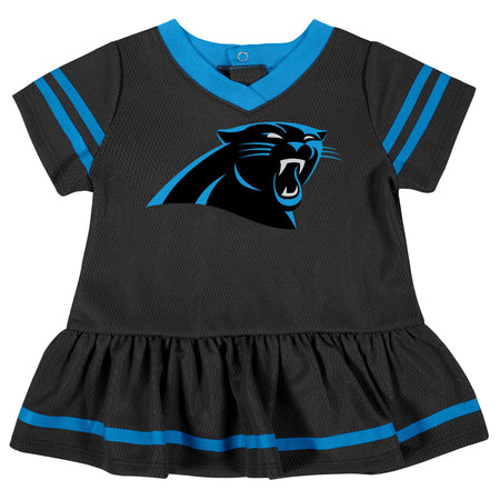 2-Piece Baby Girls Carolina Panthers Dress & Diaper Cover Set