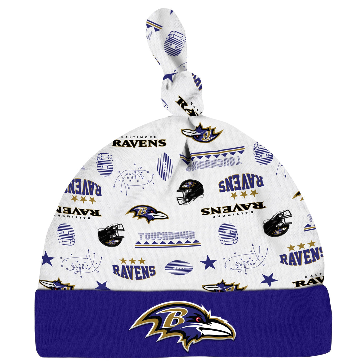 3-Piece Baby Boys Baltimore Ravens Bodysuit, Sleep 'N Play, and Cap Set