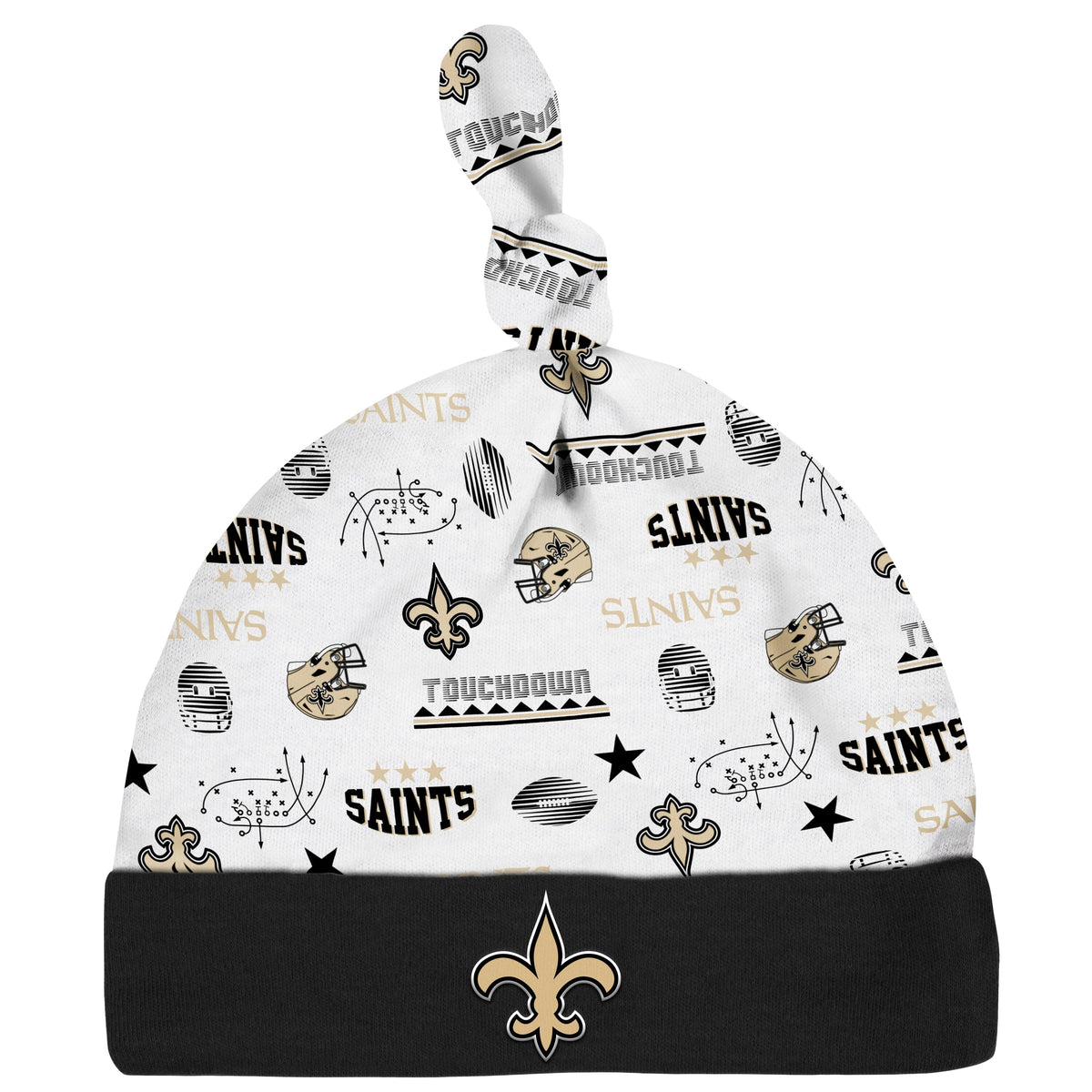 3-Piece Baby Boys New Orleans Saints Bodysuit, Sleep 'N Play, and Cap Set