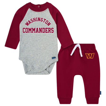 2-Piece Baby Neutral Washington Commanders Bodysuit & Jogger Set