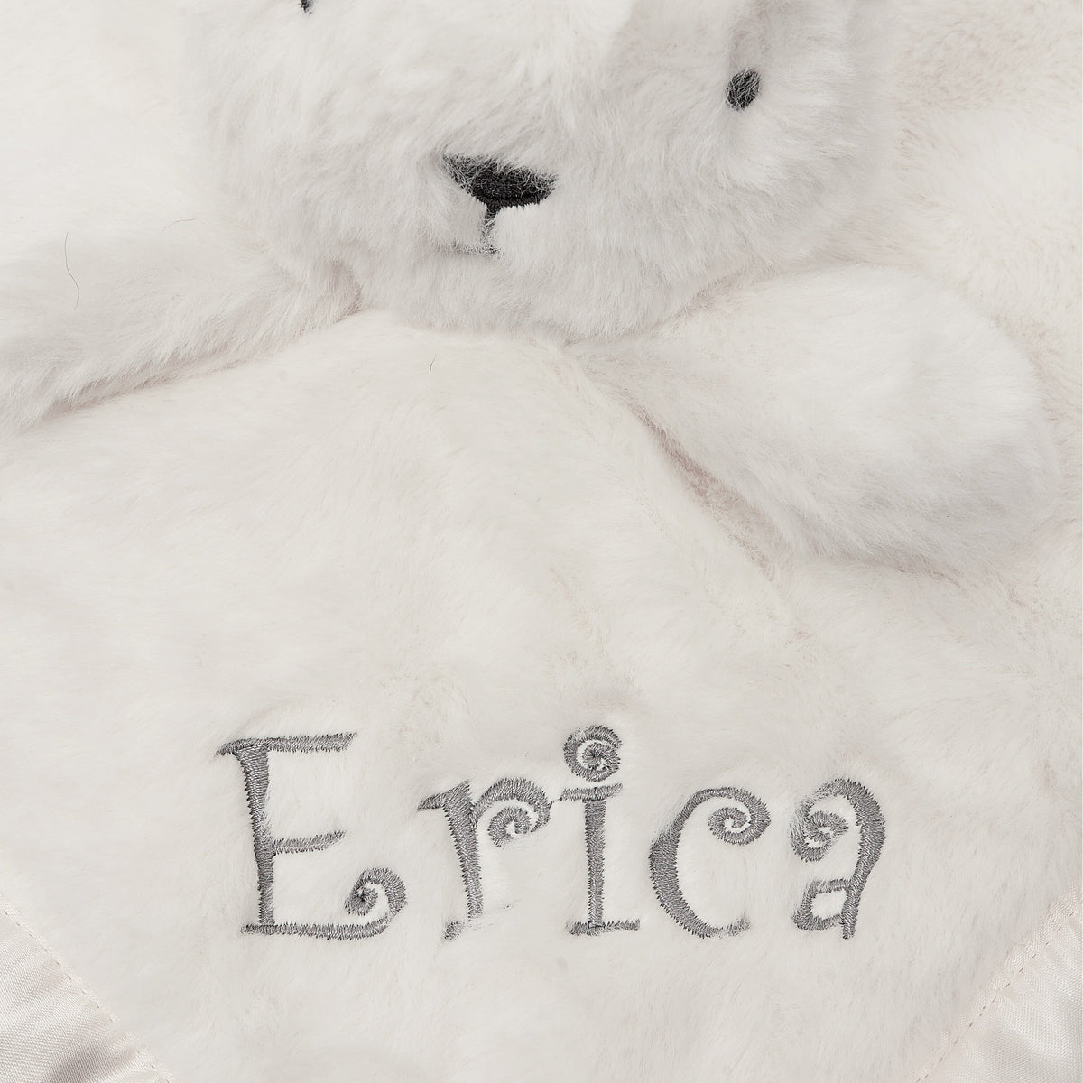 Embroidered Neutral Ivory Security Blanket