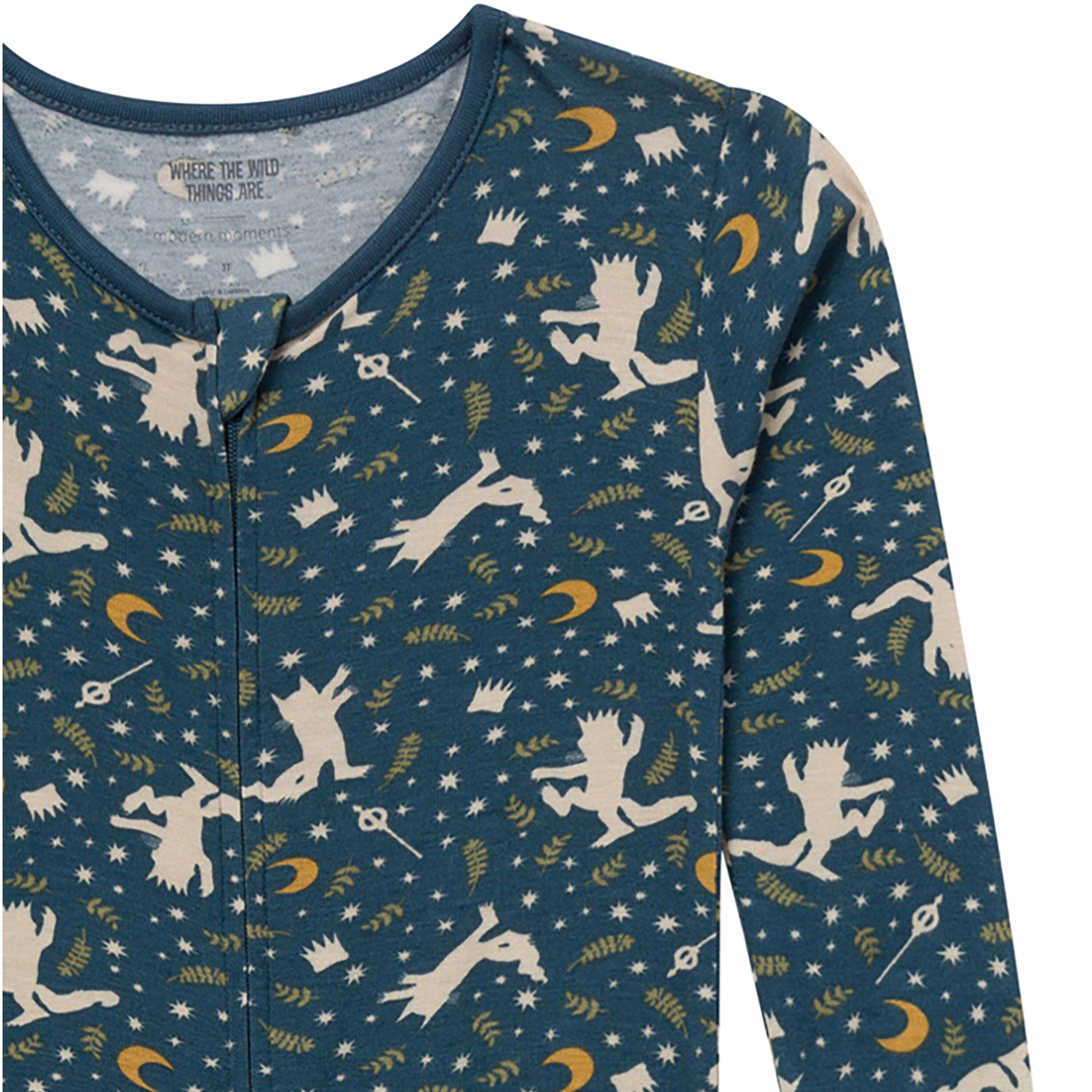 Baby & Toddler Boys Navy Where The Wild Things Are Footless Pajamas Sleepwear Modern Moments™ by Gerber® 