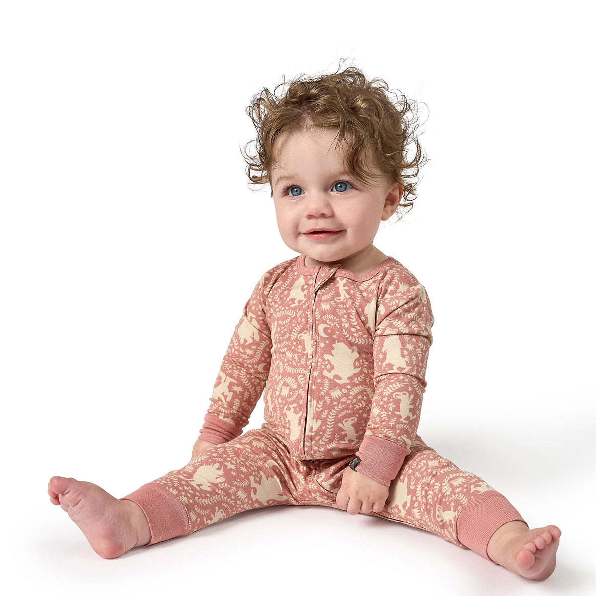 Baby & Toddler Girls Dusty Rose Where The Wild Things Are Footless Pajamas Sleepwear Modern Moments™ by Gerber® 