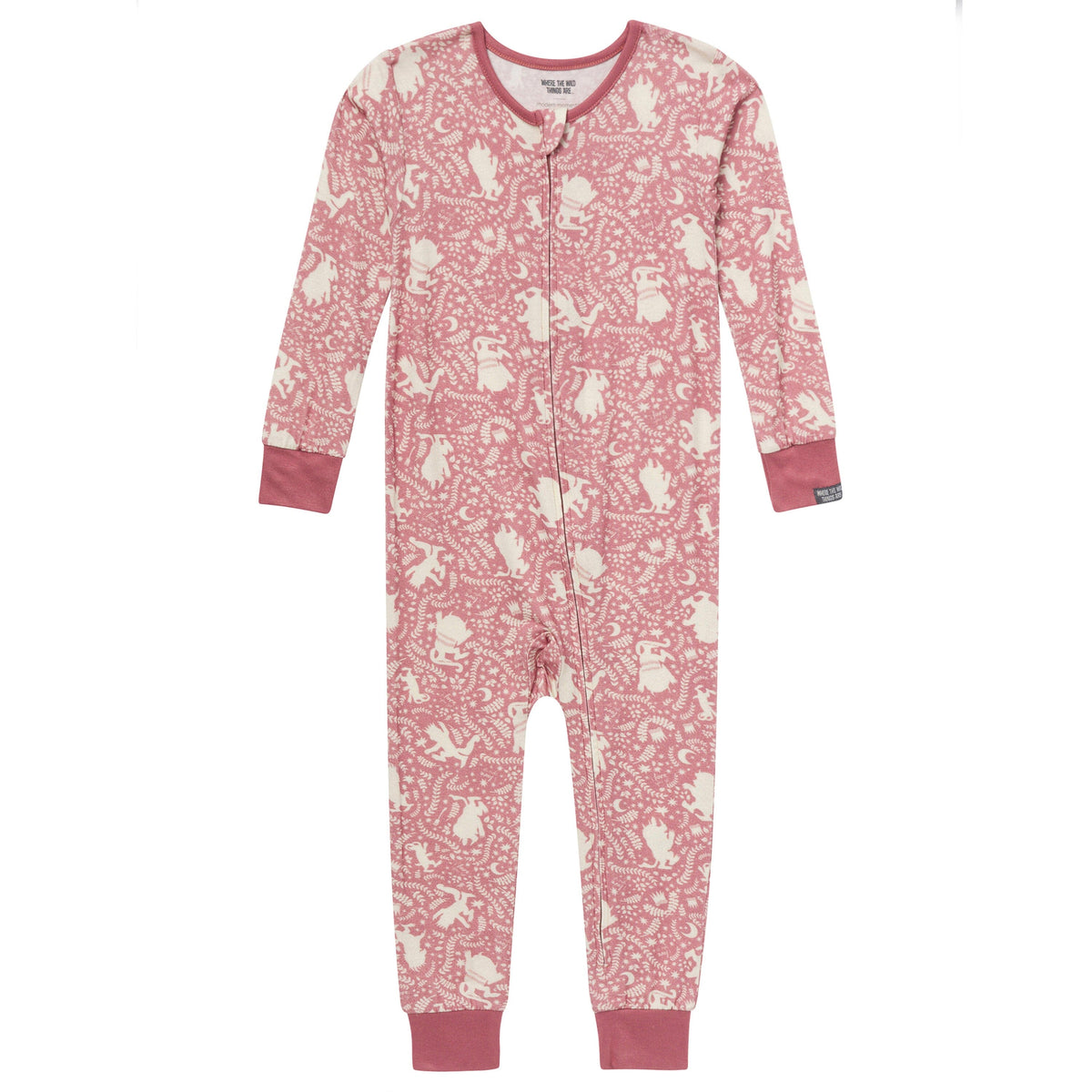Baby & Toddler Girls Dusty Rose Where The Wild Things Are Footless Pajamas Sleepwear Modern Moments™ by Gerber® 